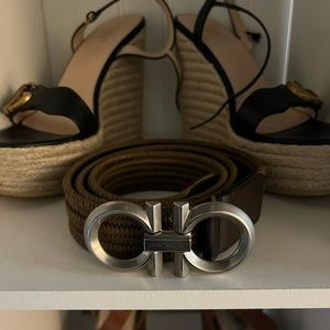 Braided Ferragamo Belt - size 42